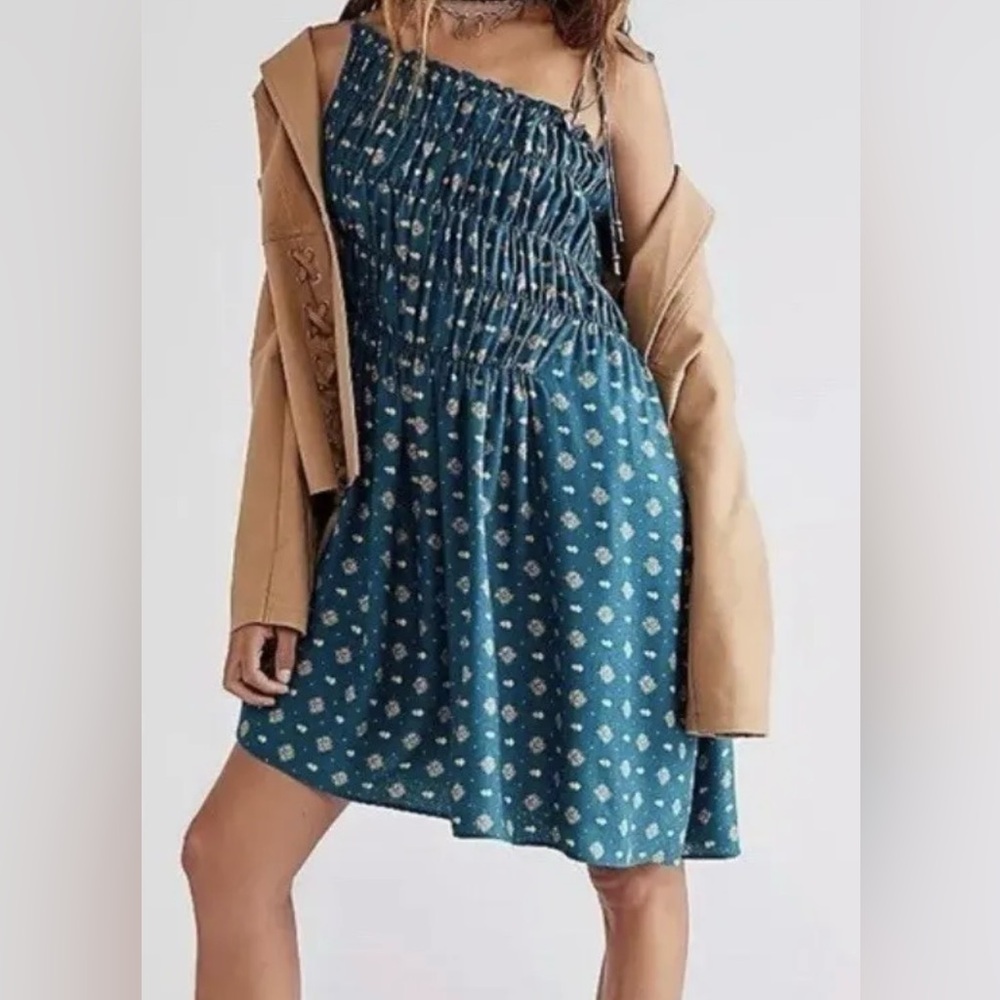 NWOT Free People Clementine Mini One-Shoulder Dress